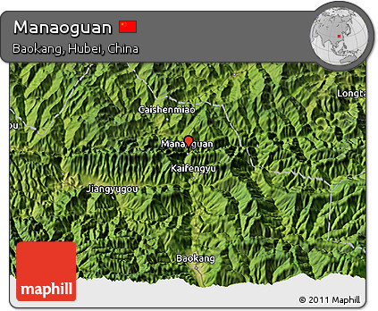 Satellite 3D Map of Manaoguan