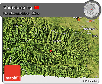 Satellite 3D Map of Shuitianping