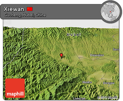 Satellite 3D Map of Xiewan