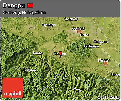 Satellite 3D Map of Dangpu
