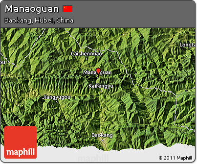 Satellite 3D Map of Manaoguan