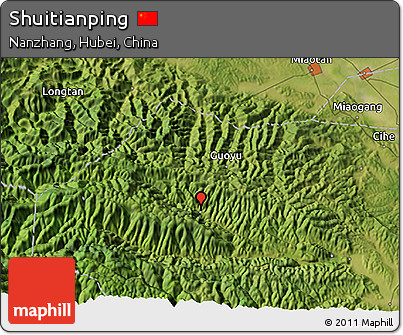 Satellite 3D Map of Shuitianping