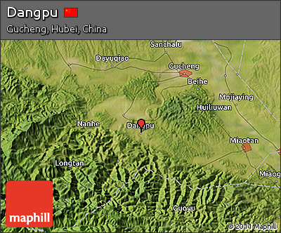 Satellite 3D Map of Dangpu