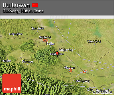 Satellite 3D Map of Huiliuwan