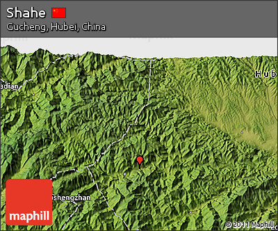 Satellite 3D Map of Shahe