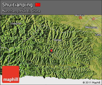 Satellite 3D Map of Shuitianping