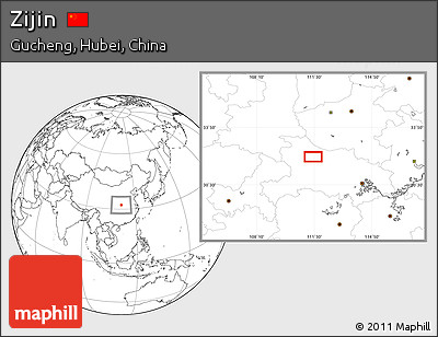 Blank Location Map of Zijin
