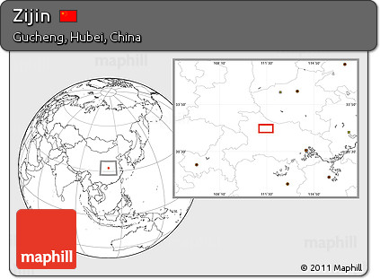 Blank Location Map of Zijin