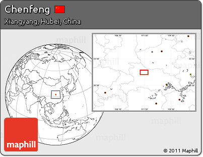 Blank Location Map of Chenfeng
