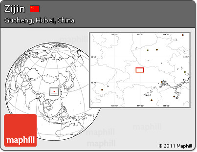 Blank Location Map of Zijin