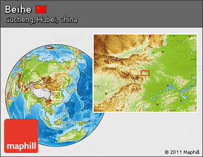 Physical Location Map of Beihe