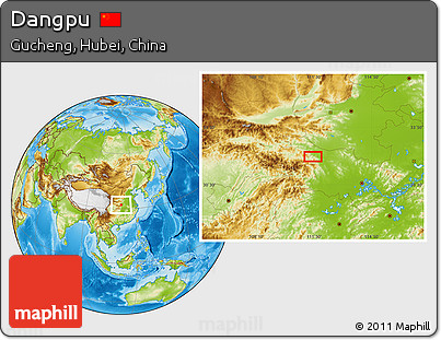 Physical Location Map of Dangpu