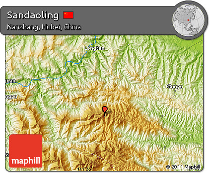 Physical Map of Sandaoling