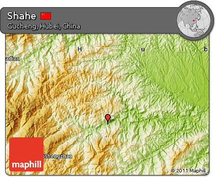 Physical Map of Shahe