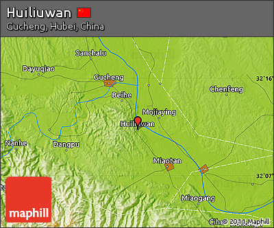 Physical Map of Huiliuwan