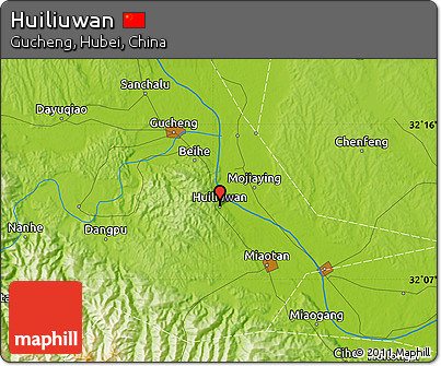 Physical Map of Huiliuwan