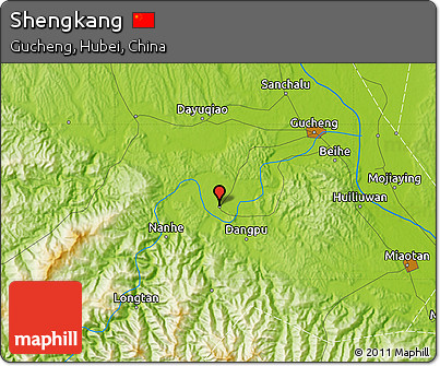 Physical Map of Shengkang