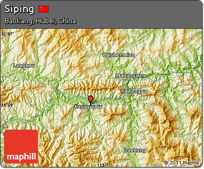 Physical Map of Siping