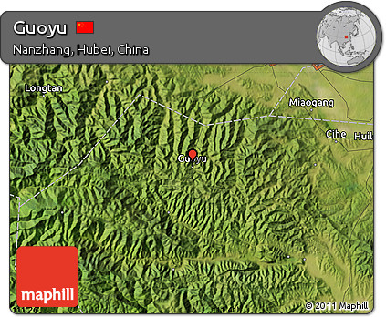 Satellite Map of Guoyu