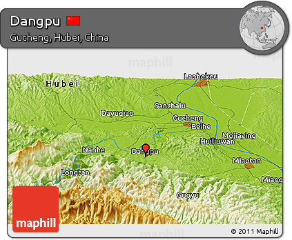 Physical Panoramic Map of Dangpu