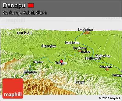 Physical Panoramic Map of Dangpu