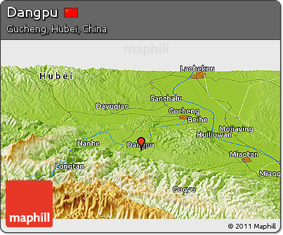 Physical Panoramic Map of Dangpu