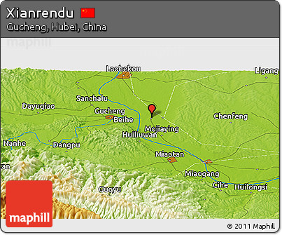 Physical Panoramic Map of Xianrendu