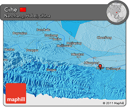 Political Panoramic Map of Cihe
