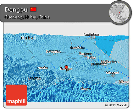 Political Panoramic Map of Dangpu
