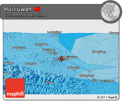 Political Panoramic Map of Huiliuwan