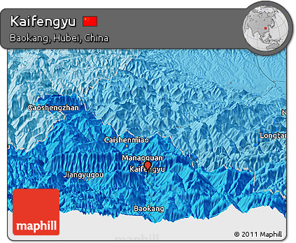 Political Panoramic Map of Kaifengyu