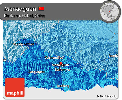 Political Panoramic Map of Manaoguan