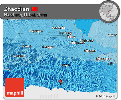 Political Panoramic Map of Zhaodian
