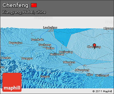 Political Panoramic Map of Chenfeng
