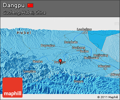 Political Panoramic Map of Dangpu