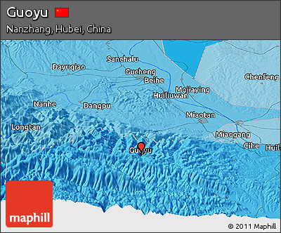 Political Panoramic Map of Guoyu