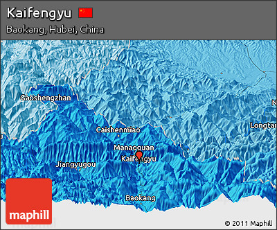 Political Panoramic Map of Kaifengyu