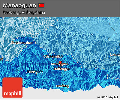 Political Panoramic Map of Manaoguan