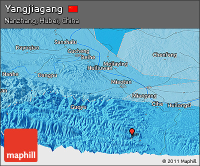 Political Panoramic Map of Yangjiagang