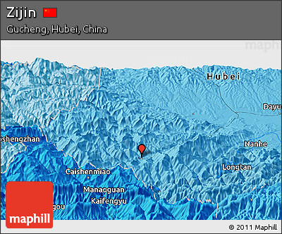 Political Panoramic Map of Zijin