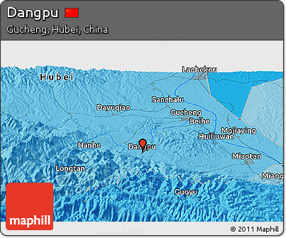 Political Panoramic Map of Dangpu
