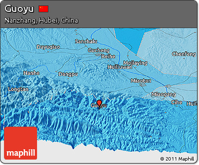 Political Panoramic Map of Guoyu