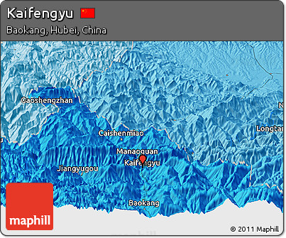 Political Panoramic Map of Kaifengyu