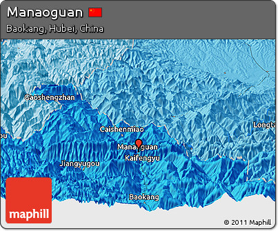 Political Panoramic Map of Manaoguan
