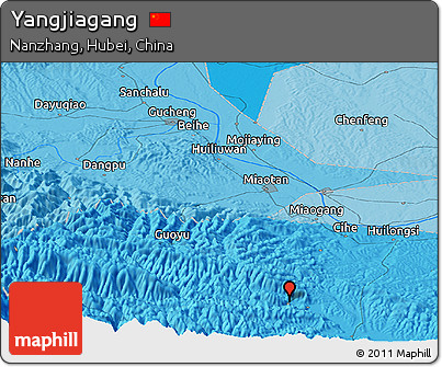 Political Panoramic Map of Yangjiagang