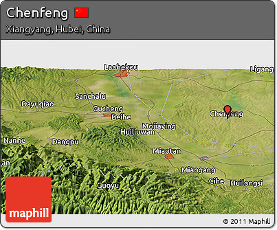 Satellite Panoramic Map of Chenfeng