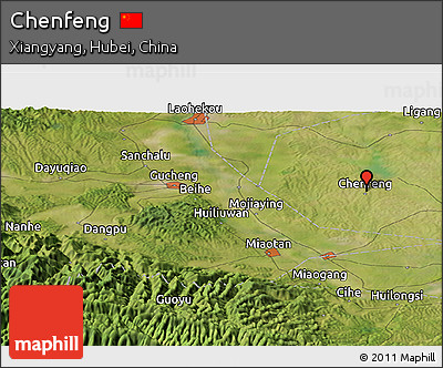 Satellite Panoramic Map of Chenfeng