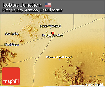 Physical 3D Map of Robles Junction