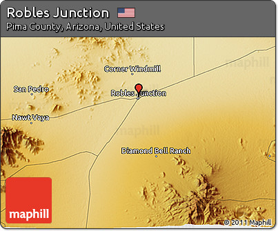 Physical 3D Map of Robles Junction