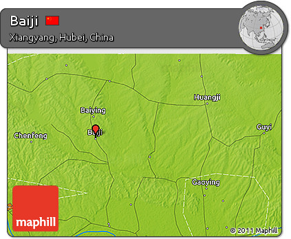 Physical 3D Map of Baiji
